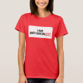 antisocialistisch t-shirt (Voorkant)