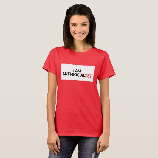 antisocialistisch t-shirt (Voorkant volledig)