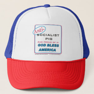 antisocialistisch varken trucker pet