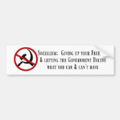antisocialistische Bumpersticker (Voorkant)