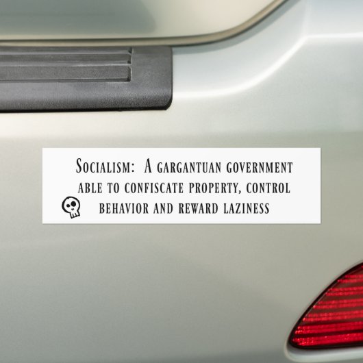 antisocialistische Bumpersticker (Op auto)