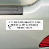 antisocialistische Bumpersticker (Op auto)