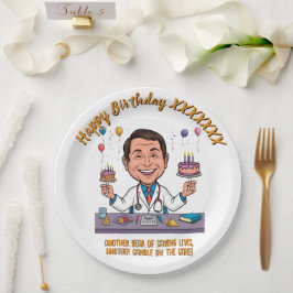 ANTISTRESS DOCTORS BIRTHDAY PARTY WHITE PAPIEREN BORDJE