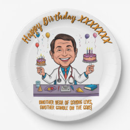 ANTISTRESS DOCTORS BIRTHDAY PARTY WHITE PAPIEREN BORDJE