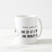 ANTISTRESS One sip at a time, one problem less Koffiemok (Voorkant rechts)