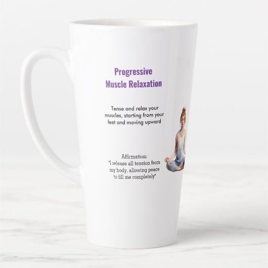 Antistress Peace serenity Chakra Relax calm Latte Mok (Links)