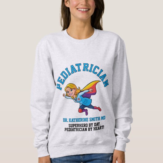 antistress pediatric doctor therapy superhero fun trui (Voorkant)