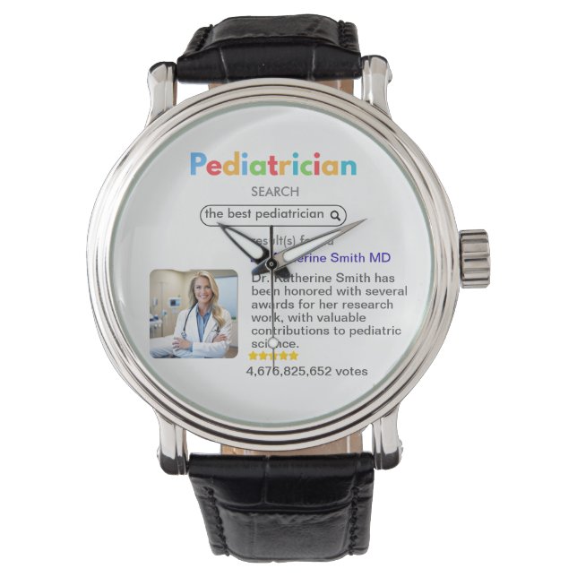 Antistress pediatrician result Google search votes Horloge (Voorkant)