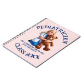 antistress pediatrician teddy bear kids university notitieboek (Linkerzijde)