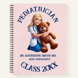 antistress pediatrician teddy bear kids university notitieboek