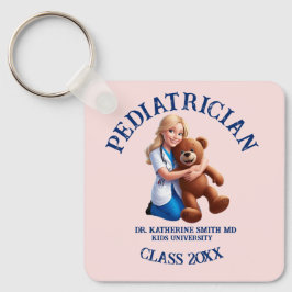 antistress pediatrician teddy bear kids university sleutelhanger