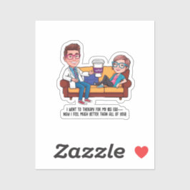 ANTISTRESS psychiatrist THERAPIST MENTAL HEALTH Sticker