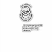 Antistress Psychoanalysis Sigmund Freud Clinic Sticker (Voorkant)