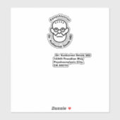 Antistress Psychoanalysis Sigmund Freud Clinic Sticker (Vel)