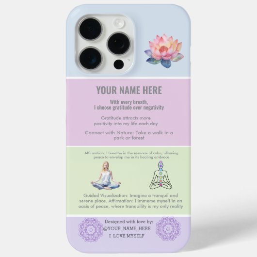 ANTISTRESS RELAX YOGA MANDALA CALM MANIFESTATION Case-Mate iPhone CASE (Achterkant)