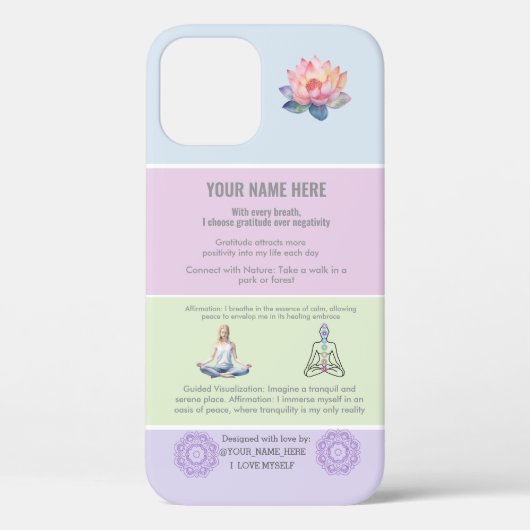 ANTISTRESS STRESS RELAX YOGA MANDALA CALM Case-Mate iPhone CASE (Achterkant)