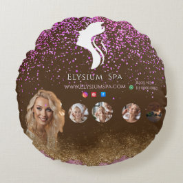 ANTISTRESS Terracotta Gold Spa Beauty social media Rond Kussen