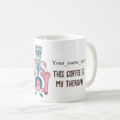 ANTISTRESS This coffee is my therapy Koffiemok (Voorkant rechts)