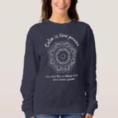 ANTISTRESS WHITE MANDALA CALM IS TRUE SUPERPOWER TRUI (Voorkant)