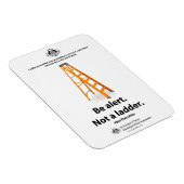 Antiterreurmagneet: Wees alert. Geen ladder. Magneet (Rechterzijde)