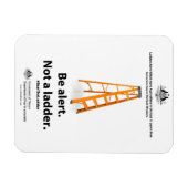 Antiterreurmagneet: Wees alert. Geen ladder. Magneet (Horizontaal)