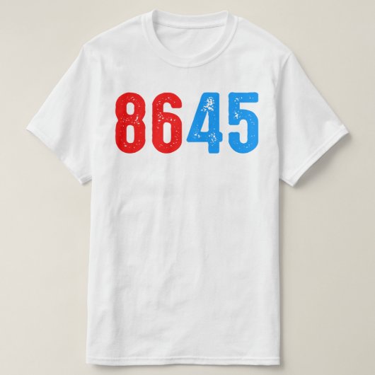 ANTITRUMP 8645 T-SHIRT (Design voorkant)