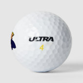 AntiTrump Funny Meme Golfballen (Logo)