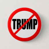ANTITRUMP RONDE BUTTON 5,7 CM (Voorkant)