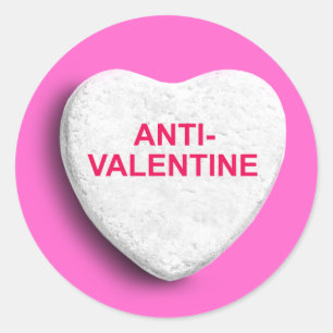 ANTIVALENTIJN SNOEP HART RONDE STICKER