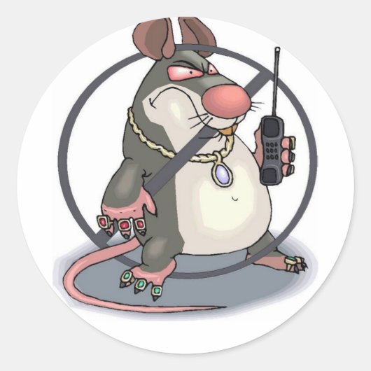 antiverklikker ronde sticker (Voorkant)