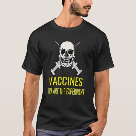 Antiverplicht vaccin- of vax-experiment t-shirt (Voorkant)