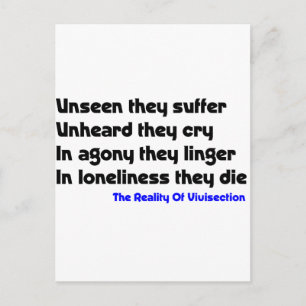 Antivivisectie Briefkaart