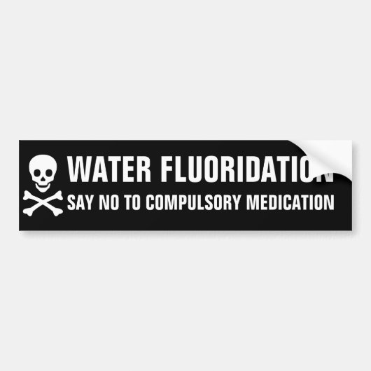 antiwaterfluoridatiebumpersticker bumpersticker (Voorkant)