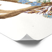 Antler boho rustic baby shower welkomstbord poster (Hoek)