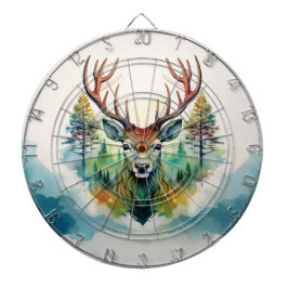 Antler Deer forest trees Dartbord