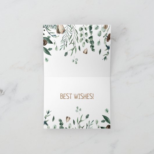 Antler met groen Briefkaart (Binnen)