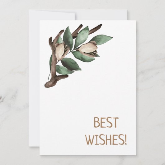 Antler met groen Briefkaart (Achterkant)