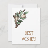 Antler met groen Briefkaart (Achterkant)