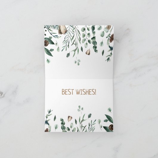 Antler met groen Briefkaart (Binnen)