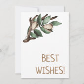 Antler met groen Briefkaart (Achterkant)