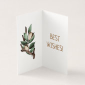 Antler met groen Briefkaart Kaart (Binnen)