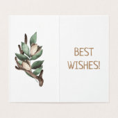 Antler met groen Briefkaart Kaart (Binnenkant ongevouwen)