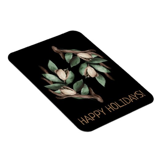 Antler met groene tak MAGNET Magneet (Rechterzijde)