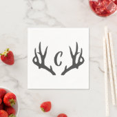 Antler monogram servet (Insitu)