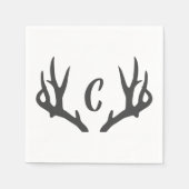 Antler monogram servet (Voorkant)