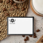 Antler & Shield Rustic Monogram Post-it® Notes