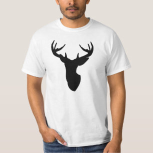 Antler Stag TShirt Deer Head T-shirt