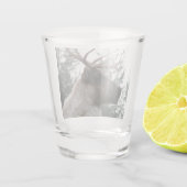 Antlered Cariou Foto Shot Glas (Achterkant)