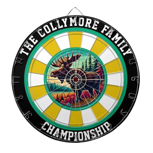 Antlered Moose Target Artwork Dartbord (Voorkant)