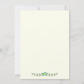 Antlers & bloemen monogram bruiloft koppels douche kaart (Achterkant)